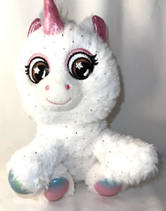 Umarmung Spaß rosa weiß Einhorn Stofftier Plüschtier Tush Tag 8 Zoll sitzend super weich - Bild 1 von 7