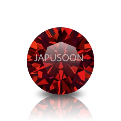 0.5~ 6 ct VVS1 Luxury Red Round Excellent Cut Moissanite Loose Gemstones & GRA - Image 1 of 4