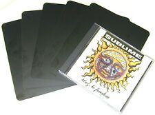 (30) CD Disc Juwelenetui Box Mülleimer Index Trennkarten - 5-5/8""x6-3/4"" schwarz 20mil