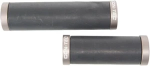 2 asas de manillar confort Contec Traveller de cuero auténtico negro 138 / 92 mm - Imagen 1 de 1