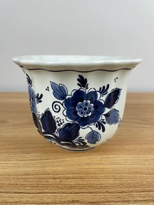 Koninklijke Goedewaagen Blauw Delfts Delft Blue Ruffled Rim Planter / Vase 1922 - Picture 1 of 7