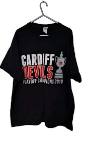 Cardiff Devil's Playoff Champions 2018 Tee Shirt XL Mens - Picture 1 of 3