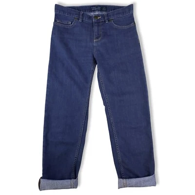 Pantalones de mezclilla Patagonia para mujer 26 azul boyfriend crops algodón orgánico al aire libre Foto 1 de 4