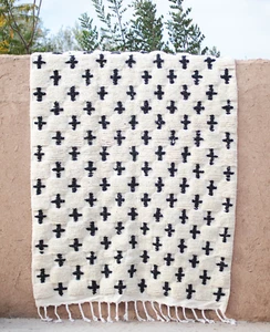 Moroccan Berber Beni Ourain Rug, Handmade Boujaad Rugs, Handwoven Rugs, Rug #148 - Picture 1 of 6
