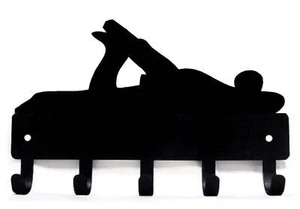 Porta llaves avión carpintero estante colgador de pared 5 ganchos hecho en EE. UU. metal - Imagen 1 de 6