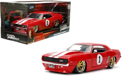 Jada Toys Fast & Furious 1:24 1969 Chevy Camaro Die-Cast Model Car, Detailed - Image 1 of 4