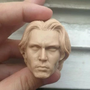 Blank 1/6 Scale Edward Scissorhands Johnny Depp Head Sculpt Unpainted Fit 12" - Picture 1 of 5