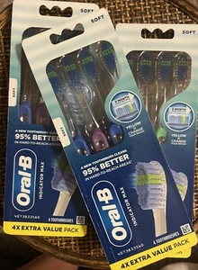 Oral-B Indicator Contour Clean Soft Toothbrush Extra Value Pack 4 Ct - Picture 1 of 2