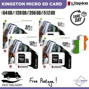 Kingston Micro SD Card SDHC SDXC Phone Memory Card 64GB/128GB/256GB/512GB - Picture 1 of 5