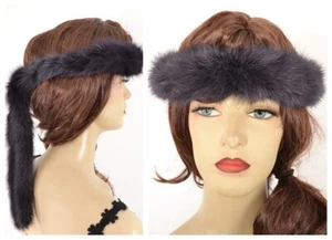 Z531 ECHT NERZ STIRNBAND PELZSTIRNBAND PELZ KOPFBAND - RANCH MINK FUR HEADBAND - Bild 1 von 11