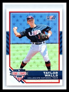 đź’ĄTAYLOR WALLS 2017 STARS & STRIPES USA PLATINUM HOLO RC SERIAL # 7/10 - Picture 1 of 2