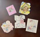 Vintage Lot MCM 1950s Card Cards Mother's Day New Baby Congrats Dog Puppy Lamb