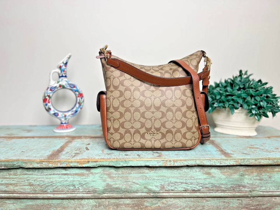 Coach Pennie Shoulder Bag - Im/Khaki Redwood