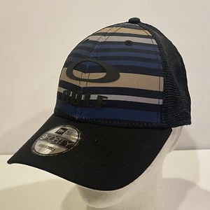 Mens Oakley Heather New Era Stripe Golf Snapback Hat Truckers Mesh Cap Golf New - Picture 1 of 11
