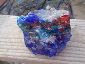 Glass Rock Slag Pretty Multi Colored 2.10 lbs XX64 Rocks Landscape Aquarium - Picture 1 of 2