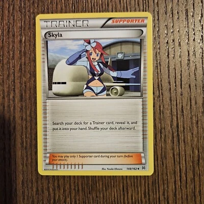 Pokemon Card Skyla 148/162 Uncommon Trainer NM Near Mint 2015 XY BREAKTHROUGH  - Image 1 of 2
