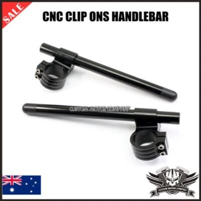 Manillar elevador con clip CNC negro 2X 1" Ducati Monster 620 750 900 1000 SS 50mm Foto 1 de 4