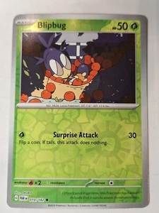 Blipbug 010/182 Sv04: Paradox Rift Pokemon Reverse Holo Foil Nice! - Picture 1 of 3