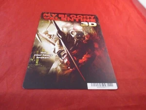 My Bloody Valentine 3D Movie Blockbuster Store Promo Display Card ONLY - Picture 1 of 2