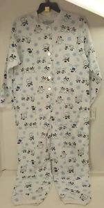 Personal Identity Intimates White/ Snowmen Print One Piece Pajama Suit. Size M - Picture 1 of 11