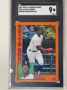 ELOY JIMENEZ RC 08/25 ROOKIE CARD SGC 9 2019 Topps Rare 84 Promo Numbered Mint - Picture 1 of 2