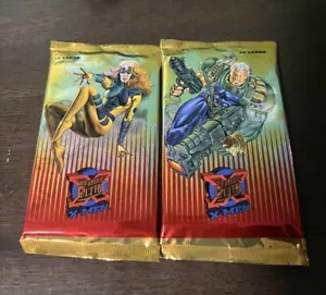 2 paquetes de Fleer Ultra X-Men - Paquete de tarjetas coleccionables - Sellado - Paquete 1995 DMG en la foto - Imagen 1 de 7