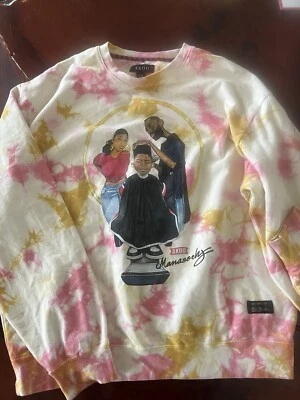 Sudadera con Capucha Akoo Para Hombre Grande y Alto Azul Escuadrón Crew Estampado Talla 3XL Nueva Foto 1 de 4