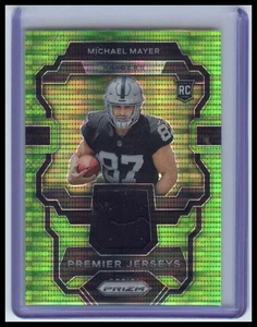 2023 Panini Prizm #PJ-MM Michael Mayer Premier Jerseys Neon Green Pulsar - Picture 1 of 2