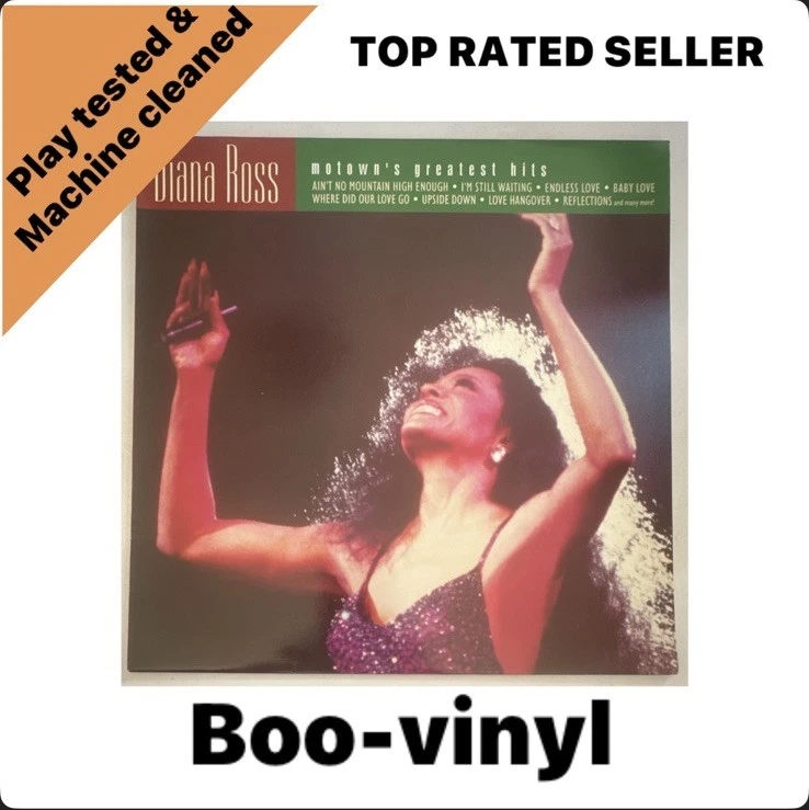 Diana Ross ~ Motown's Greatest Hits 1992 UK vinyl LP Lionel EX / EX - Image 1 of 4