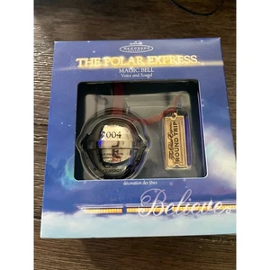 Hallmark Keepsake Ornament The Polar Express Magic Bell & Ticket Voice & Sound - Picture 1 of 2