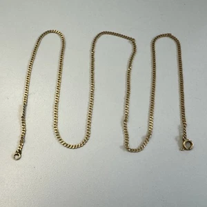 Vintage Solid 14k Yellow Gold 1.5mm Classic Link Chain Necklace 18” Inch - Picture 1 of 6