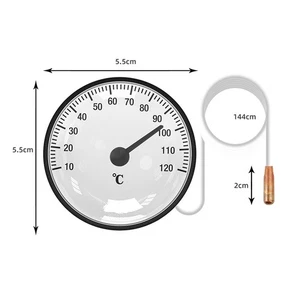 Thermomètre à eau de montée liquide compact et fiable pour usage domestique - Picture 1 of 10