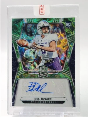 BEN DINUCCI 2020 SPECTRA ROOKIE AUTOGRAPH NEON GREEN RC AUTO /50 Q5159 - Image 1 of 2