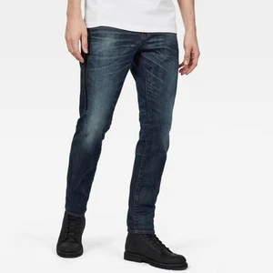 Pantalones de mezclilla para hombre G-Star Raw Citishield 3D ajustados cónicos lavados oscuros 29x30 urbanos modernos - Imagen 1 de 23