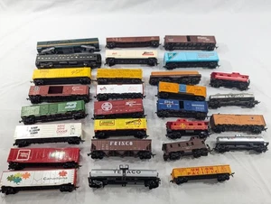 28 Piece HO Train Cart Miscellaneous Advertising Oil Gas Food, Zenith Frisco EUC - Picture 1 of 11