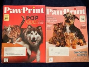 PawPrint Magazine Lot Of 2 - Tips For Best Cat Dog Pics Helping Furry Friends - Bild 1 von 3