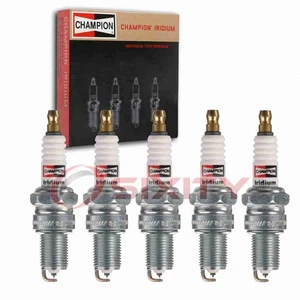 5 pc Champion Iridium Spark Plugs for 1989-1991 Audi 200 Quattro 2.2L L5 fu - Picture 1 of 5