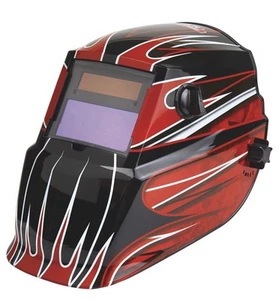 Lincoln Electric automatische Verdunkelung variabler Schirm Schweißhelm Schleifmodus Flammen - Bild 1 von 7