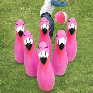 Inflatable Bowling Set Yard Game Indoor Outdoor Games Activity Events - Picture 1 of 5