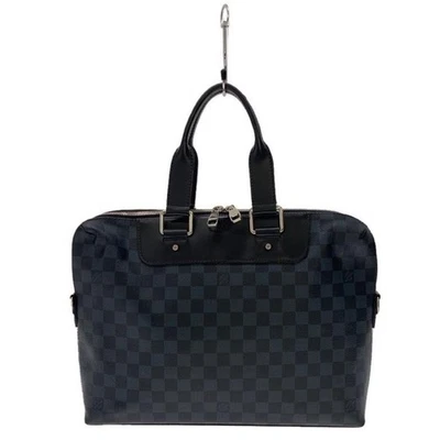 Bolso de negocios Louis Vuitton Damier Cobalt Porte Documents Jour azul marino LV N42241 A Foto 1 de 4