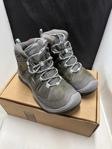 Keen Circadia Mid Hiking Boots Women’s Size 7 Gray Waterproof 1026843 WIDE - Picture 1 of 13