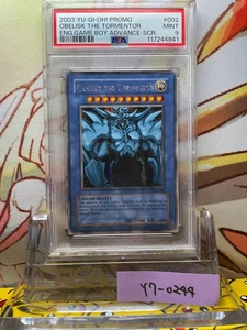 [MINT] PSA 9 YuGiOh Obelisk the Tormentor Secret Rare GBI-002 English God Card - Picture 1 of 2