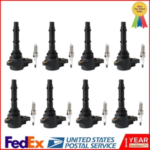 8X Ignition Coils + 8X Spark Plugs fits Mercedes-Benz SL550 S550 G550 CL550 E550 - Picture 1 of 19