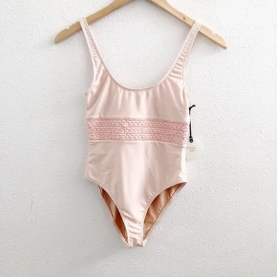 NWT TULAROSA One Piece Pale Pink Swimsuit XS Size - Image 1 of 4