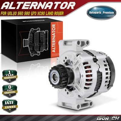Alternador para Volvo S60 S80 V70 XC90 Land Rover 150 A/12 voltios CCW con desacoplador Foto 1 de 4