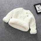 Winter Kinder Baby Jungen Mädchen Pullover Cartoon Wolle Pullover Cardigan Oberbekleidung USA