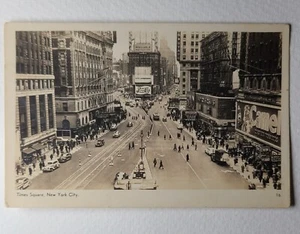 Postkarte New York Times Square 1940er Pepsi Cola Kamel Zigaretten P135 Vintage - Bild 1 von 4