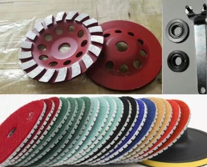 kit fabbricazione pietra 6" tampone diamantato mola pietra granito pavimento cemento - Foto 1 di 8