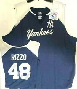 ANTHONY RIZZO NEW YORK YANKEES WOMANS PLUS SIZE SHIRT TANK NEW W TAGS MAJESTIC