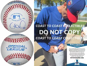Cole Hamels Philadelphia Phillies Braves autografo baseball proof Beckett certificato di autenticità - Foto 1 di 5